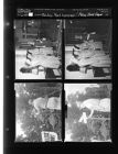 Pauline Bell honored; Man fixing street signs (4 Negatives) (June 14, 1958) [Sleeve 24, Folder c, Box 15]